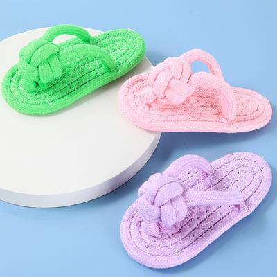 Juguete para Masticar para Perros Zapatilla de Algodón Juguete de Cuerda para Perros Pequeños Grandes Mascotas Entrenamiento de Dientes Juguetes Molares Juguete Interactivo para Perros Accesorios para Perros