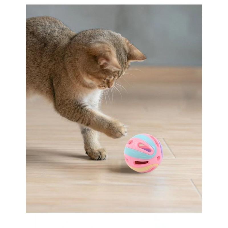 Large Cat Bell Toy Ball Sounding Self Entertaining Cat Teaser