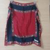 Used Yves Saint Laurent Scarf 100% Silk Geometric Pattern