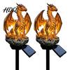 Outdoor Solar Sculpture Lamp Dragon Gorilla Garden Statue Light Gothic Medieval Resin Lantern Sculpture Decoration Fantasy Decor for Yard