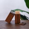 High-end Black Walnut Wood Toothpick Box Toothpick Dispenser Container  Living Room