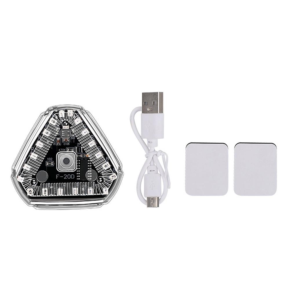 Solar Motorcycle Warning Light with Motion Sensor LED for Night Riding Safety