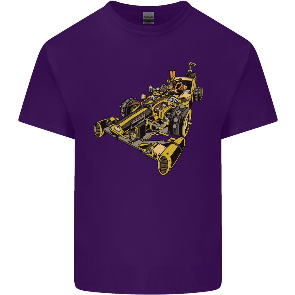 Steampunk Racing Car Unisexs Light Cotton TShirt