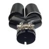 BMW Performance Exhaust Pipe - 80mm Stainless Steel Carbon Fiber Tailpipe.