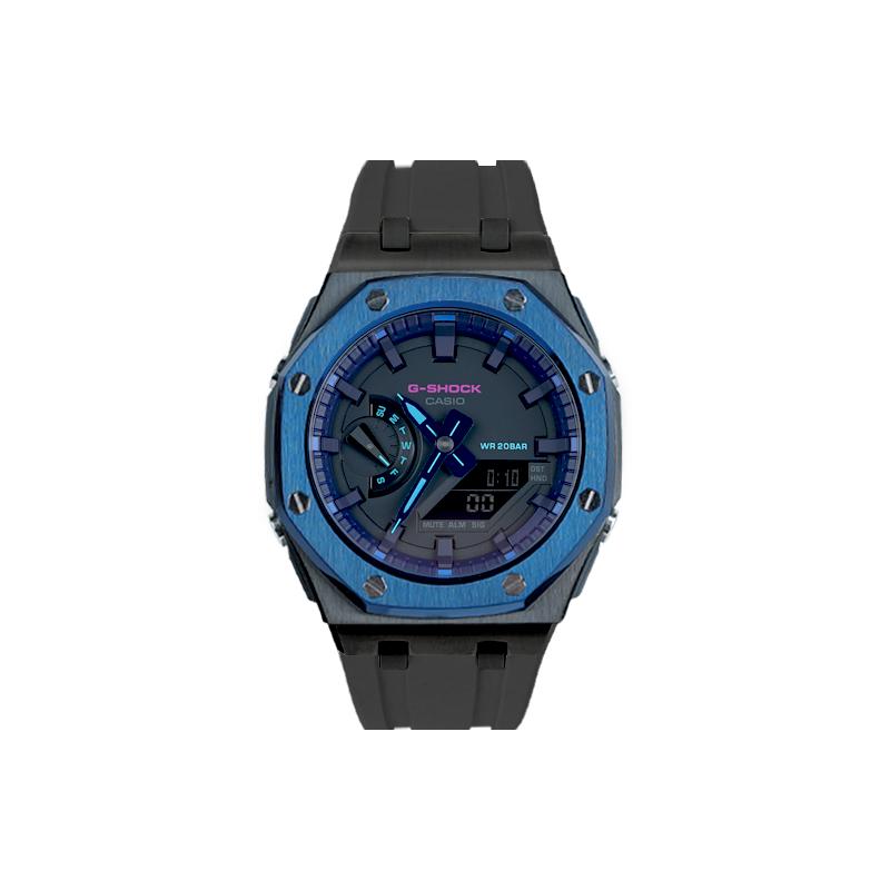 

CASIO Unisex Liquid Crystal,Analog Dual Display Series Black Watch GA-2100VB-1A(Watch1--)