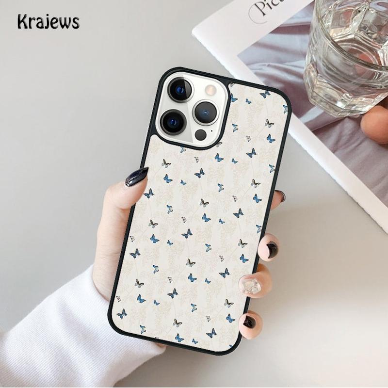 Butterfly Aesthetic Phone Case For iPhone 17 Air 16 15 14 Max Plus 11 12 13 Pro Max Phone Cover coque