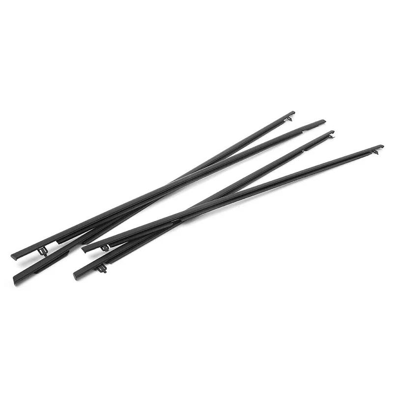4PCS Car Window Weatherstrip Glass Window Rubber Seal Moulding Trim for Honda Civic 2006-2019
