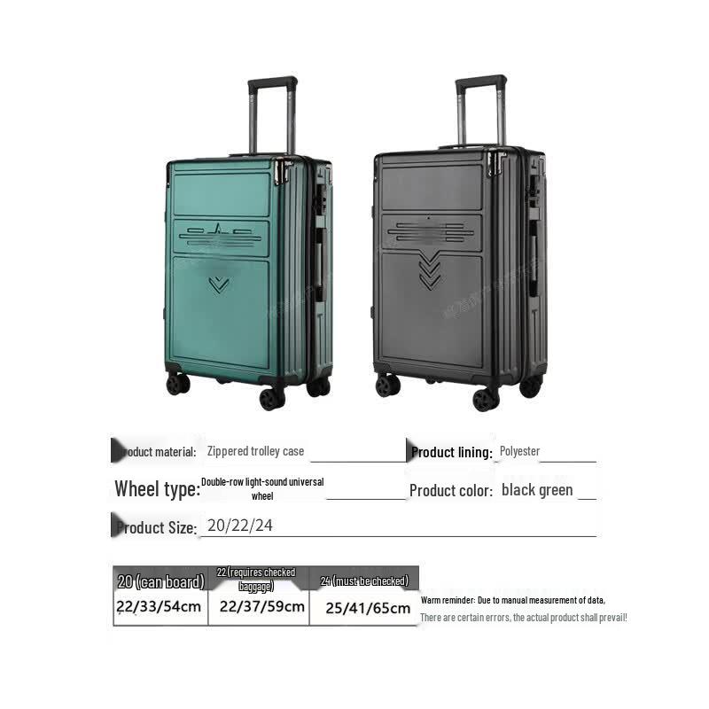 Huqianhu Military Style Aluminum Alloy Luggage