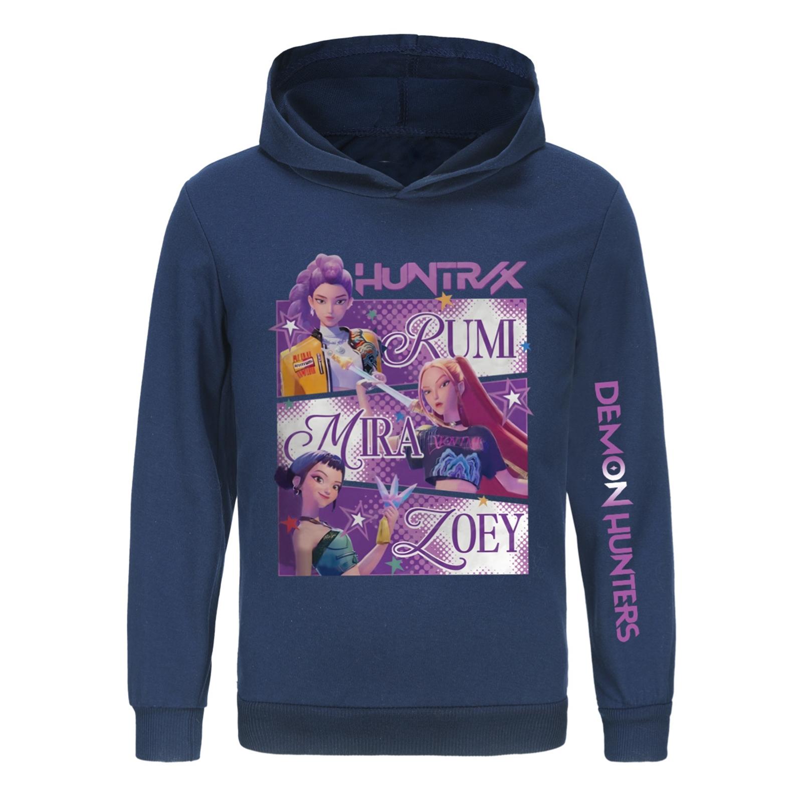 

Детский пуловер с длинным рукавом, свободного кроя, с принтом букв, капюшоном на шнурке 160