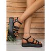 Women's Plus Size 41-42 Platform Sandals, New Summer Fairy Style Roman Shoes, Beach Sandals for Dresses