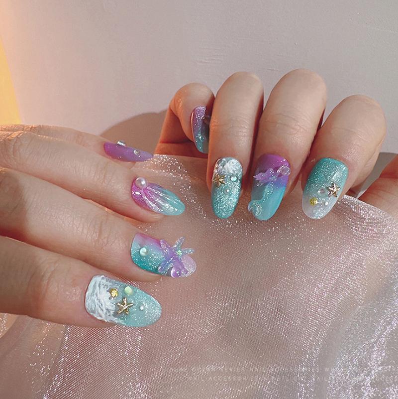 Relief Mermaid Silicone Nail Carving Mold Nail Decorations Nails Diy Design Stereoscopic Stamping Plate Manicure Tools Accessory