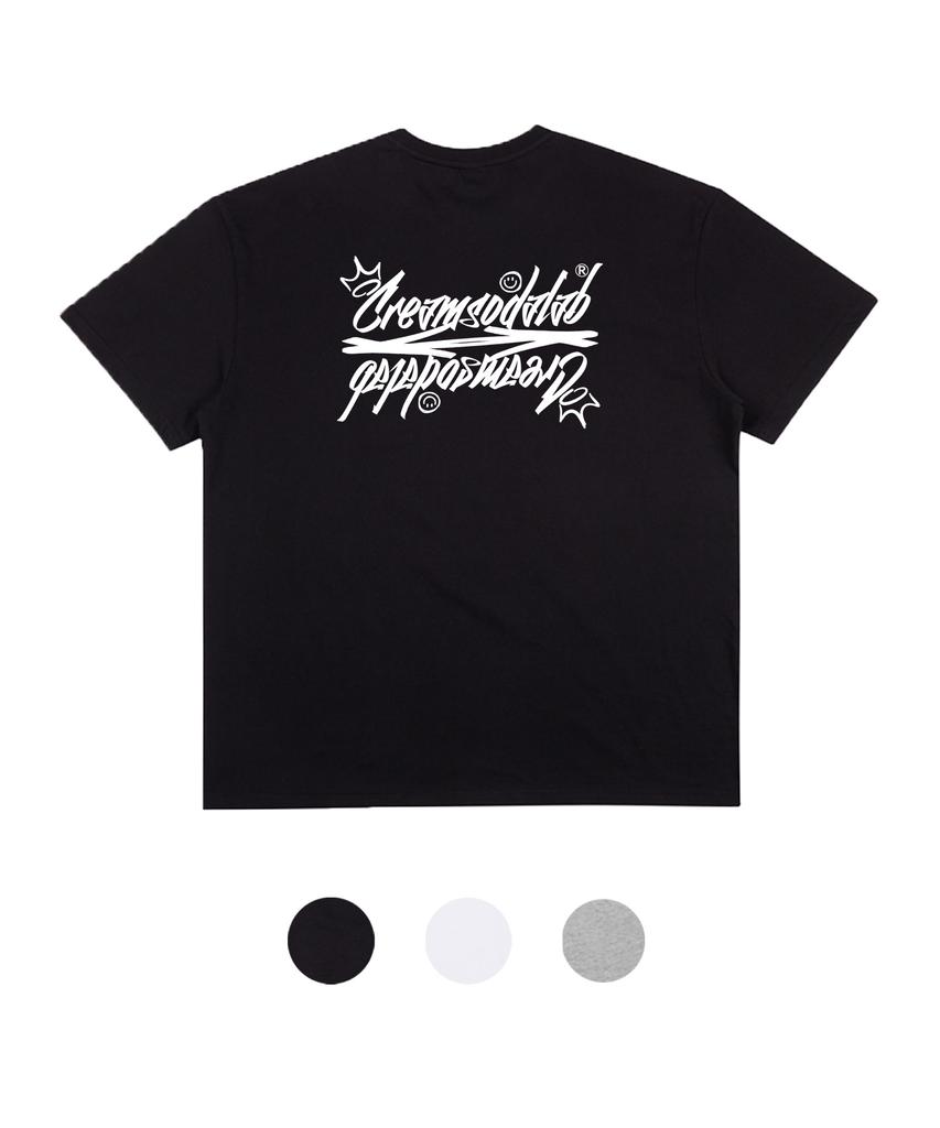 CREAM SODA LAB Crsdel Lettering Pocket Short Sleeve Tee