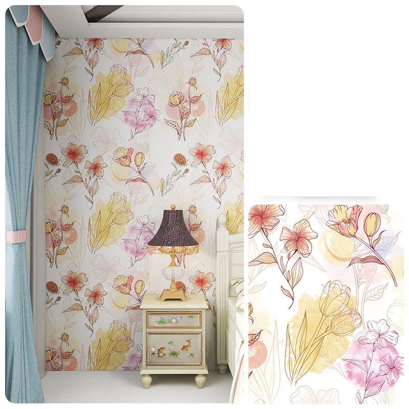 Self-Adhesive Waterproof Wallpaper Anti-Mold Washable Print Non-Slip Wear-Resistant Bedroom Living Room Accent Wall Decor