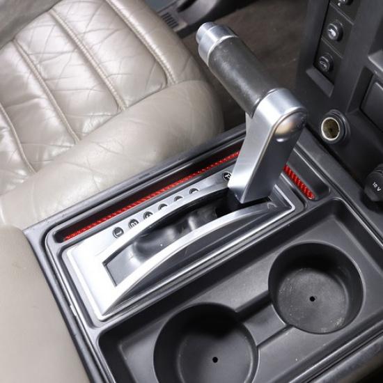 Красное углеволокно Накладка на центральную консоль салона с рычагом переключения передач для Hummer H2 03-09