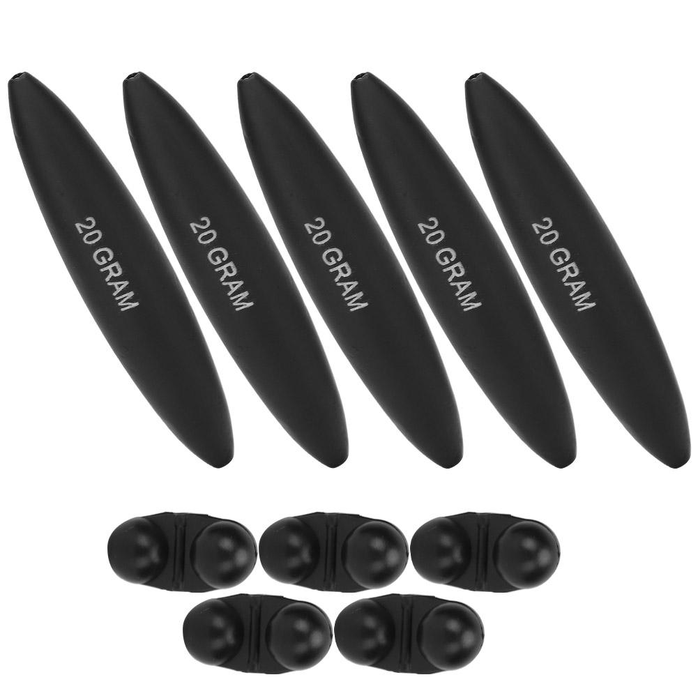 5ks Přenosné EVA plováky na sumce a příslušenství pro lov zvonů High Strength Black