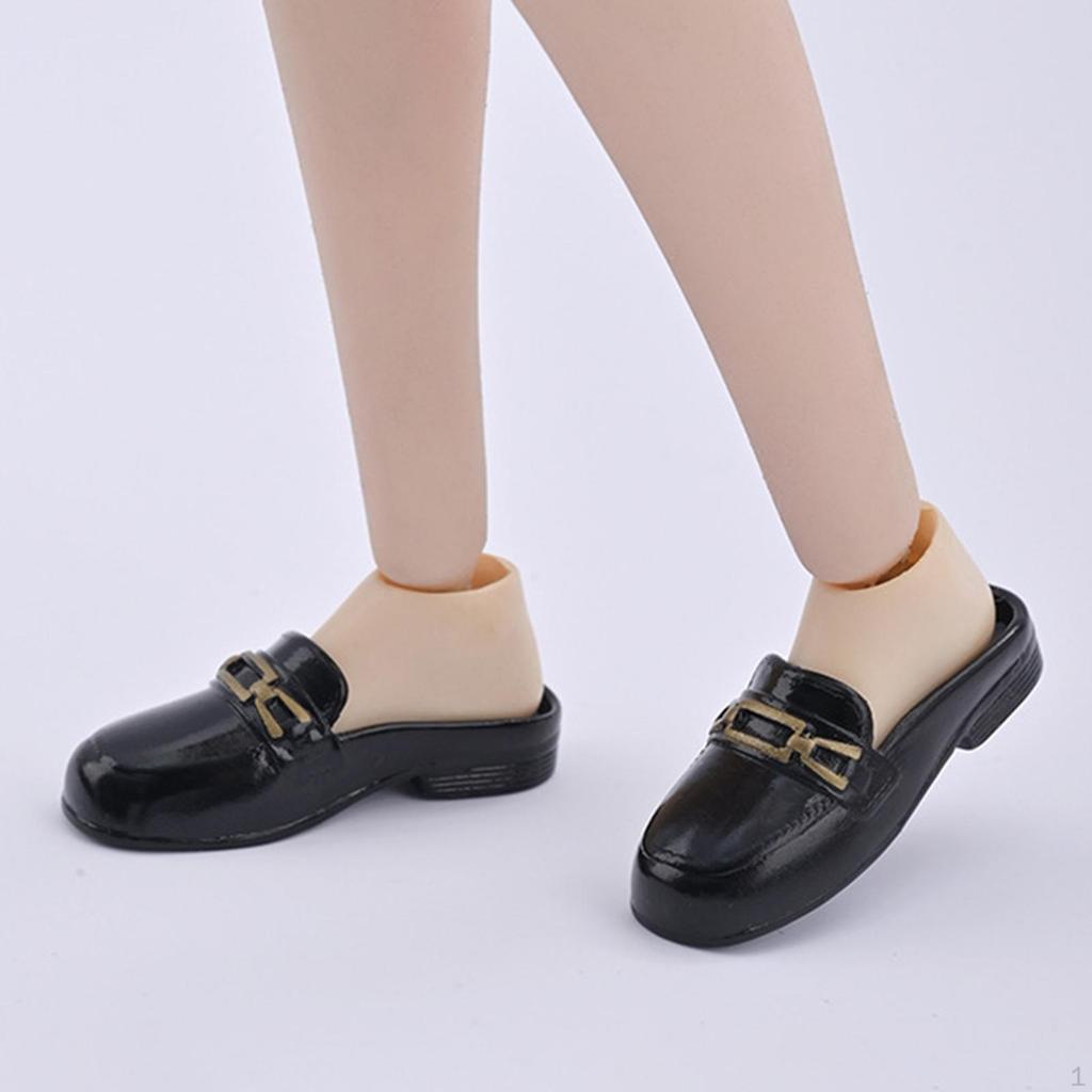 1/6 Scale Action Figures Mules Shoes BJD Doll Loafers DIY Walking Kids Adults Gifts Uniform Dress