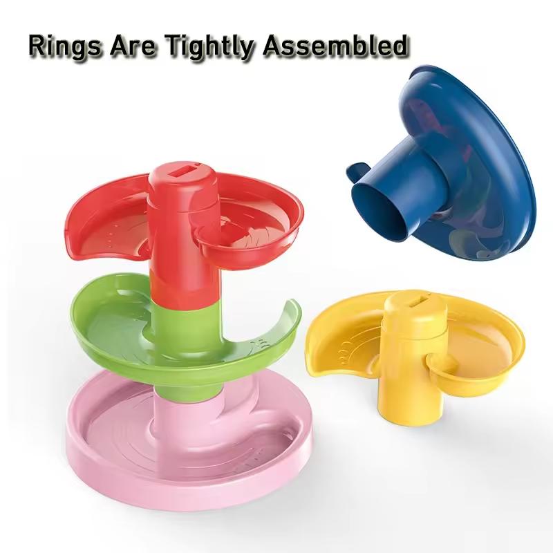 Children's fun track sliding ball spinning music shooting stacking baby early education educational toys children's gifts