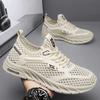 New Men's Mesh Sneakers 2025 Summer Mesh Sports Breathable Casual Shoes Comfortable Men's Tennis Shoes Lightweight Running Shoes