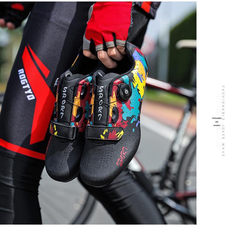 Cross-Border Unisex Clipless Cycling Shoes - Professional Mountain & Road Bike Footwear with Hard Sole