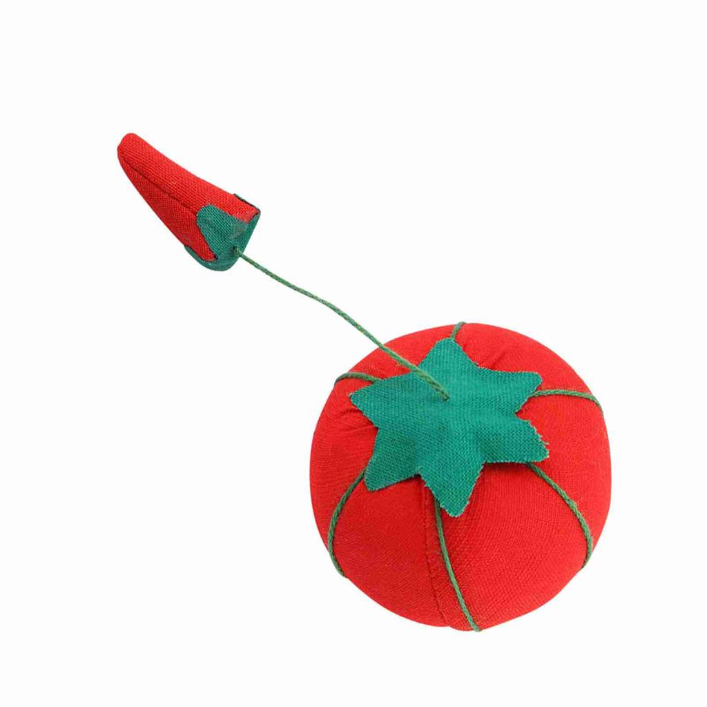 2er Set Niedliche Tomatenballform Nadelnadelkissen Nadelkissenhalter Handarbeitszubehör