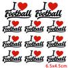 10pcs Cartoon Iron On Patches For Clothing Diy Rugby Game Day Embroidery Patch On Clothes Jackets Sew Applique Stickers Badge 
