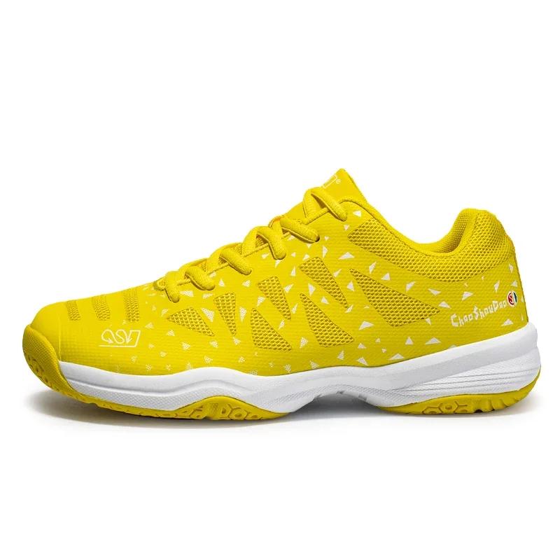 

Men Badminton Shoes Original High Quality Table Tennis Shoes Wear Resistant Sneakers Outdoor Unisex Breathable Volleyball Shoes 44 жовтий