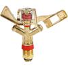 1/2 Inch Water Sprinkler, Brass Impact Sprinkler 360 Degree Automatic Rotation, Heavy Duty Water Sprinkler Head for Lawn Irrigation, Garden Watering