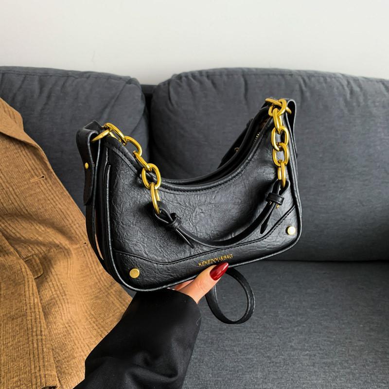 Retro Fashion Handbag Women 2023 New Autumn Winter Vintage High-end Small Square Bag Commuter Crossbody Bag