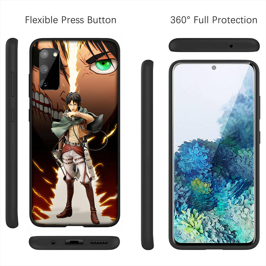 Cover for iPhone 16 15 Xiaomi Redmi Note 14 13 12 11 Pro Max X 8 9 16e Samsung Galaxy S25 S24 S23 Moto A4 OPPO Huawei Anime Attack on titan Phone Case