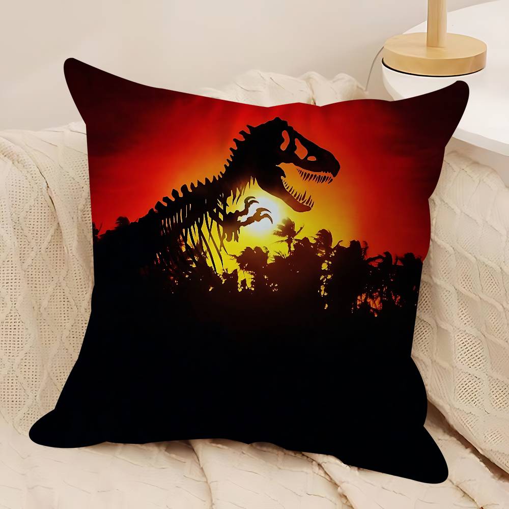 

J-Jurassk Park Maple Design Cushion Cover Happy Autumn Harvest Decor Holiday Decorati Pillow Cover 12x12Inch