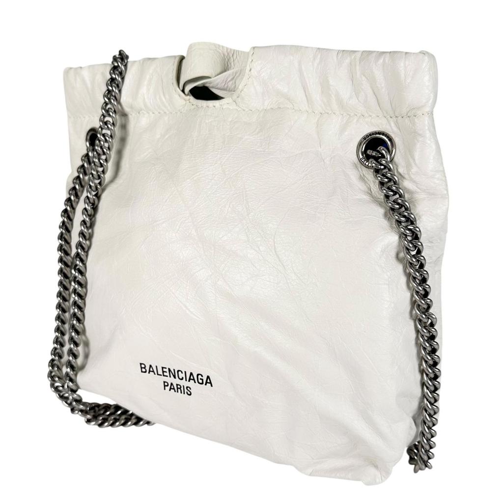 BALENCIAGA Crash XS 781796 Handbag white Women used