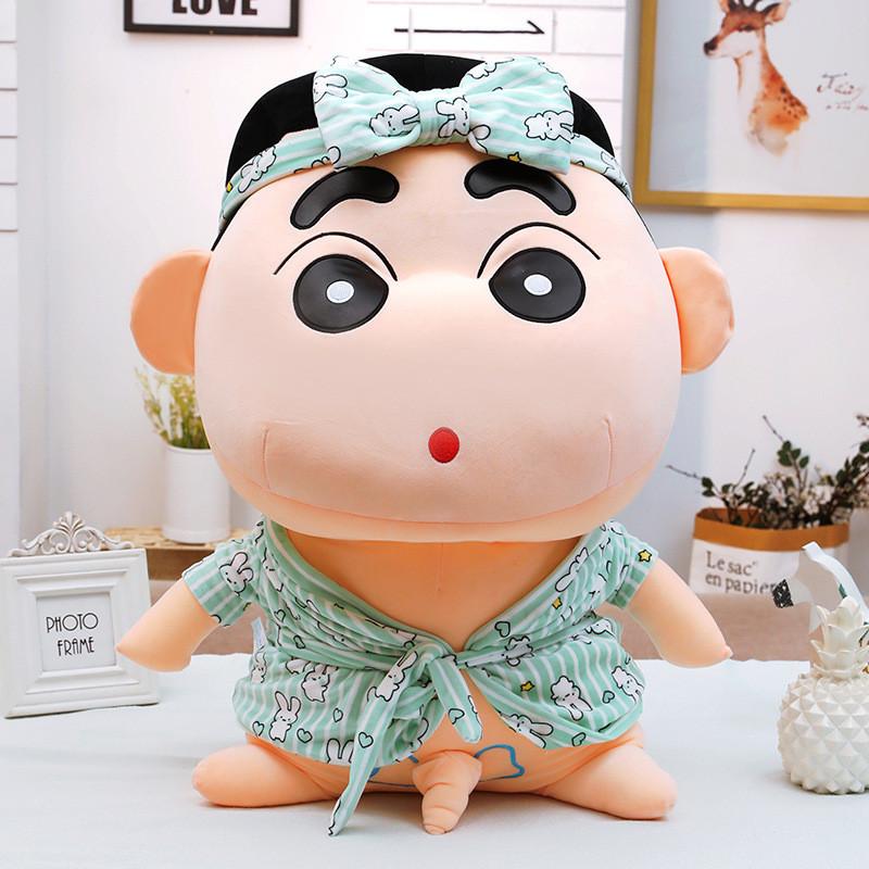 Crayon Shin Chan Cartoon Plush Toy Stuffed Doll Kid Bathrobe Character Dress Up
