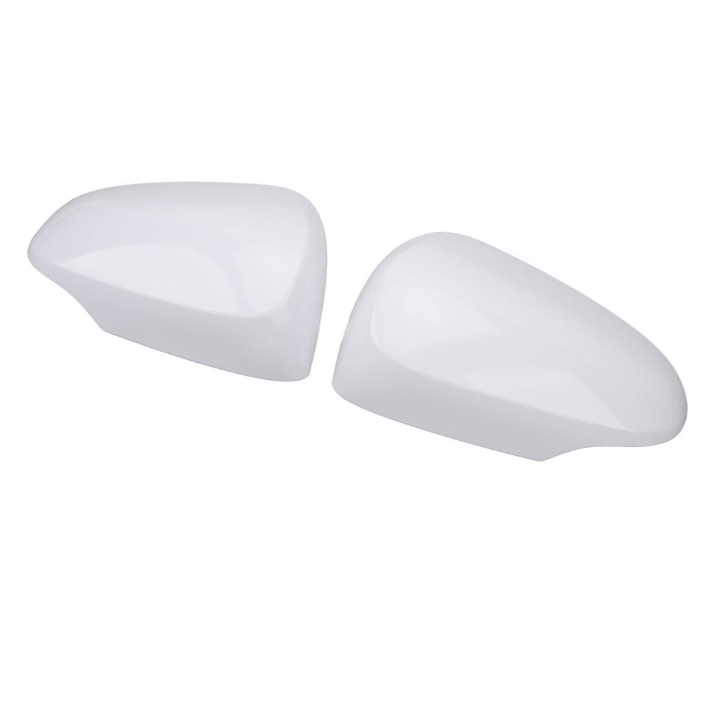 2 Pcs Rearview Door Mirror Cover 87945‑52170 Unpainted White Outer Wing Mirror Cap for Prius C 2012 To 2018