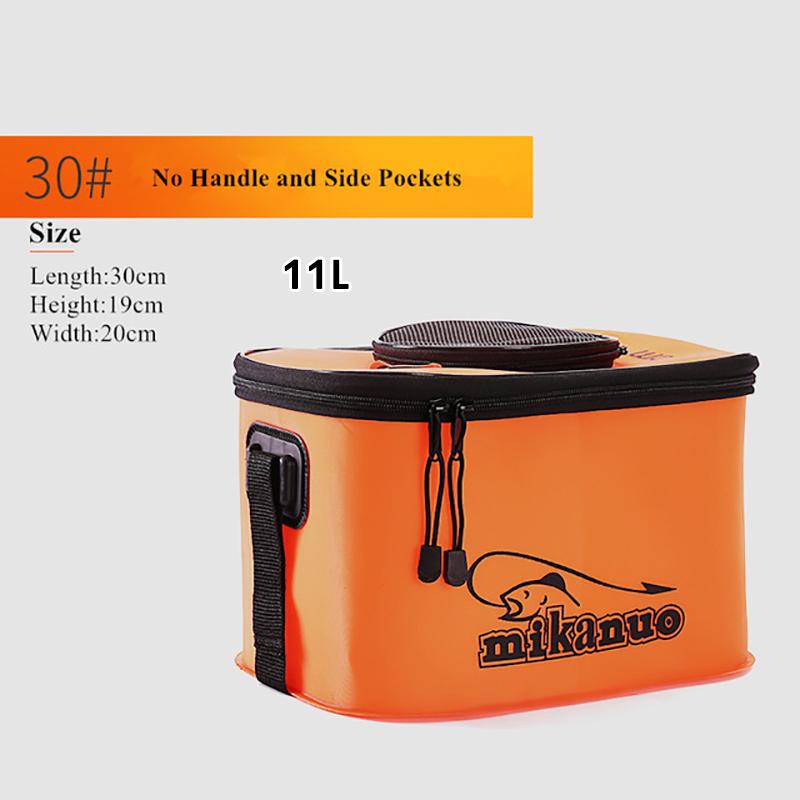 11/19/23/28/35L Foldable Folding Thicker Eva Living Fish Box Tank Bucket Camping Outdoor Fishing Equipment Fishbox Storage Bag