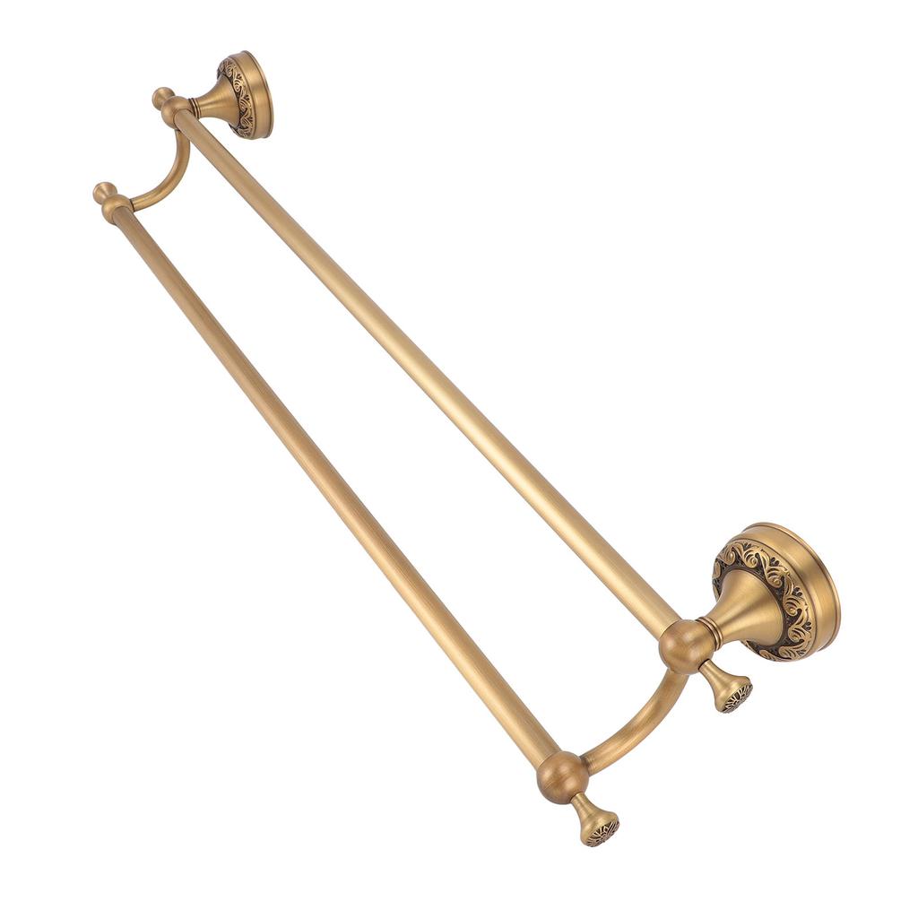 Koupelnový držák na ručníky Měděný Antický Nástěnný Věšák na ručníky Držák Tyč Tyč pro Domov Hotel Dvojitý