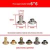 Double-Sided Leather Bag with Mother-Child Round Head Double Cap Rivets for DIY Clothing & Bag Accessories