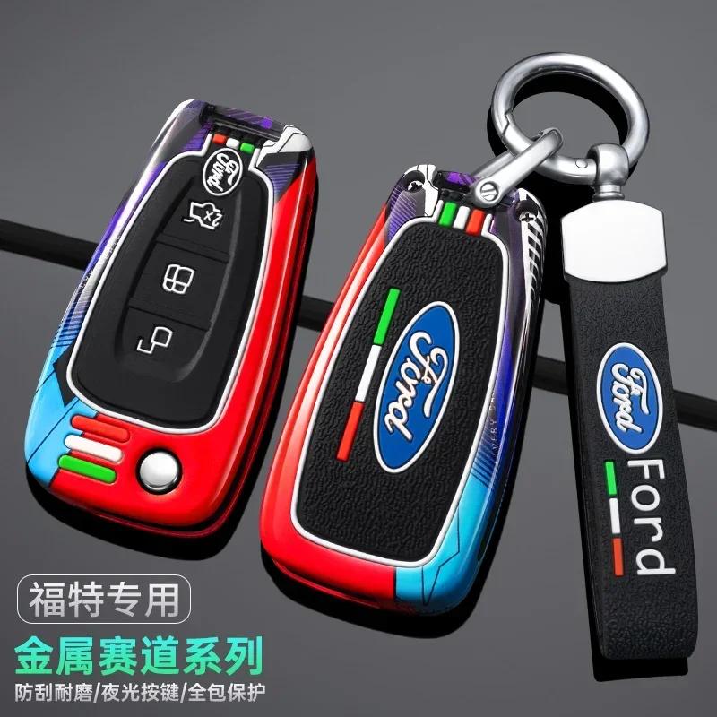 Car Sticker Car Sticker 2025 Hot Car Key Case Fob Cover Holder Shell For Ford Ranger C-Max S-Max Focus Galaxy Mondeo Transit Tou