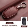 Leather Car Key Case Cover For Ford Focus Explorer Edge Mustang Fusion Mondeo Kuka Escape F250 F350 F450 F550 Galaxy Auto Parts