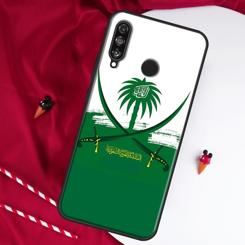 Saudi Arabia Flag For Huawei Nova 9 SE 10 5T Y90 Y70 Y60 Y61 Y91 Y72 12i 12s 11i P60 Pro P20 P30 P40 Lite Case