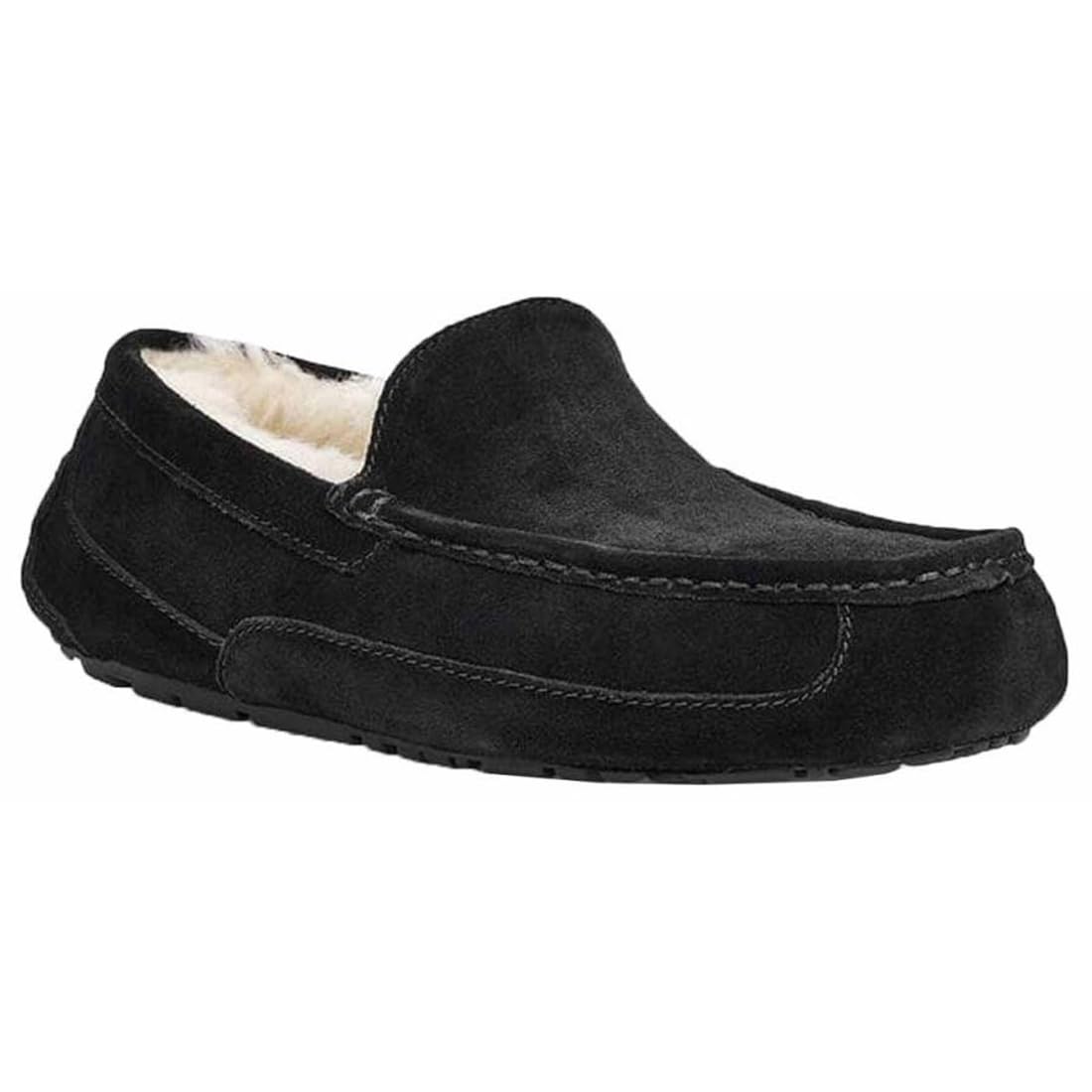 

Мокасины из мутона, замшевые лоферы, повседневные простые туфли Ascot M ASCOT 1101110 ЧЕРНЫЕ [UGG] мужские US9(27,0 см) [Элемент] чёрный