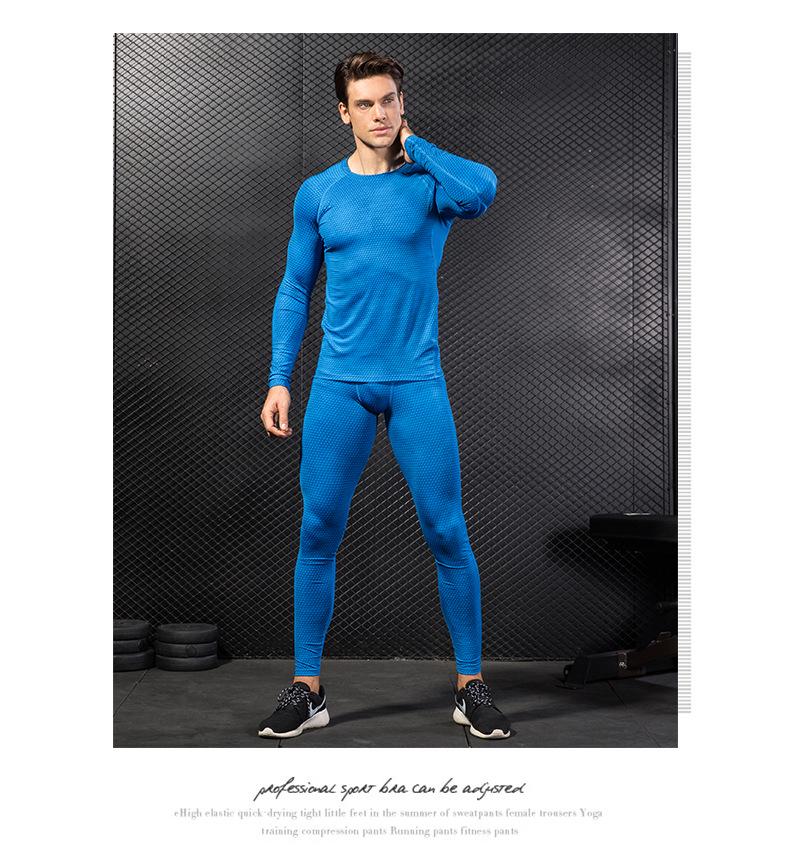 Men's 3D Print Quick-Dry Stretch Compression Running Leggings