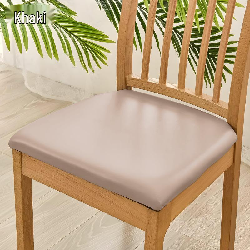 Waterproof PU Leather Chair Cushion Cover - Universal Protective Stool Seat Wrap
