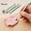 4 Size Clay Shaping Tool 4Pcs Polymer Set, Sculpting Stick with Stainless Rod Steel Ball, DIY Fondant Pottery Modeling Tools Art Craft Supplies