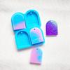 Flower Shaped Silicone Resin Mold 4 Cavity Door Hand Palms Shape Jewelry Pendant Epoxy Mold Necklace Decors Gift