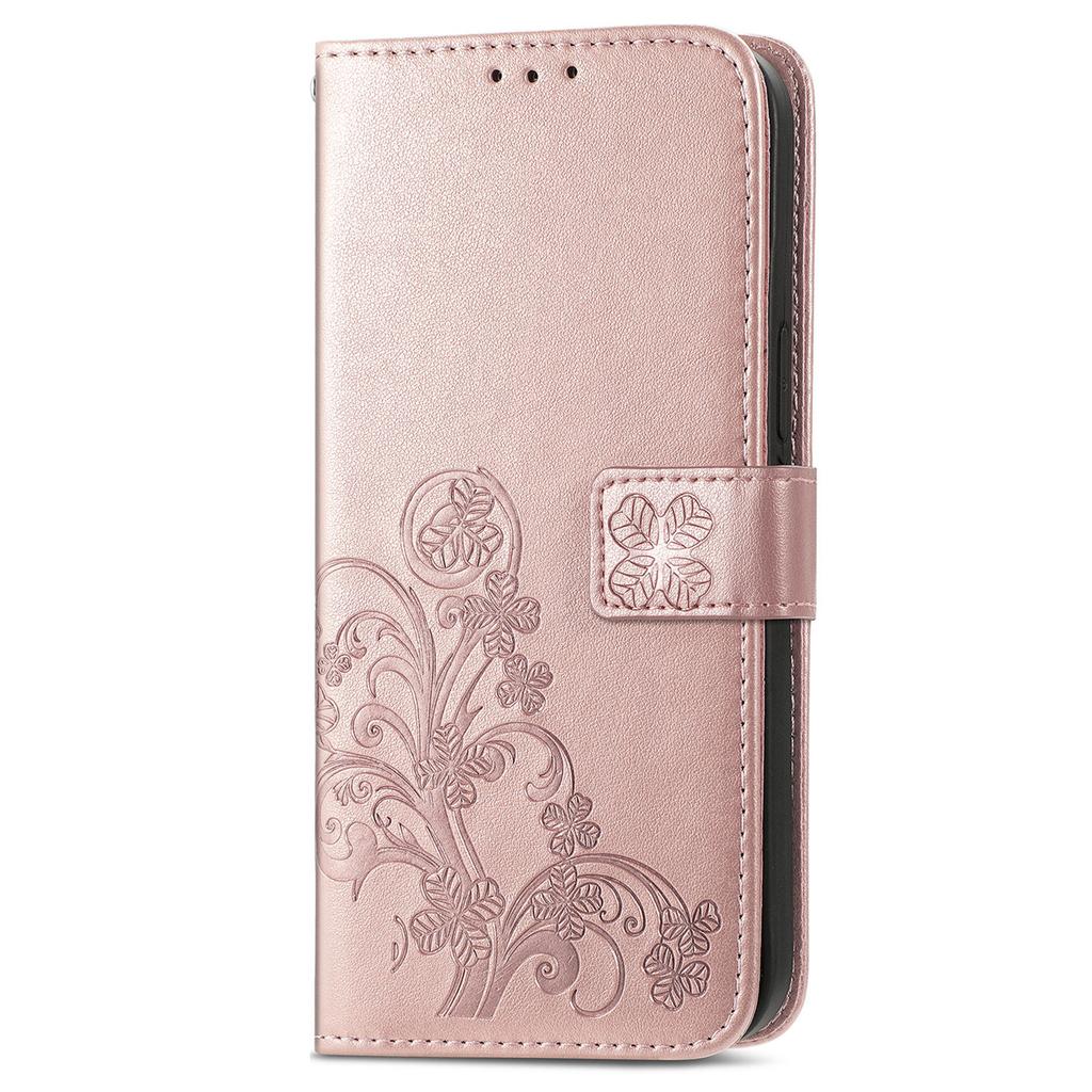 For Xiaomi 17 Pro Max Leather Case Four-Leaf Clover Wallet Phone Cover