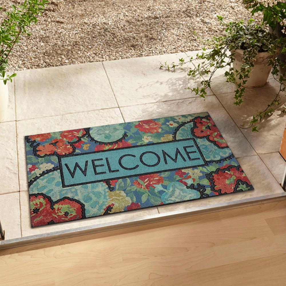Vikama Bohemian Entrance Doormat Floral Footmat Home Decor Bathroom Kitchen Anti-dirt Non-slip Carpet Entry Footmat