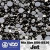 VDD High-Quality Mixed Size Rhinestones: SS6-SS30 Glass Crystal Hot Melt Adhesive Flat Back