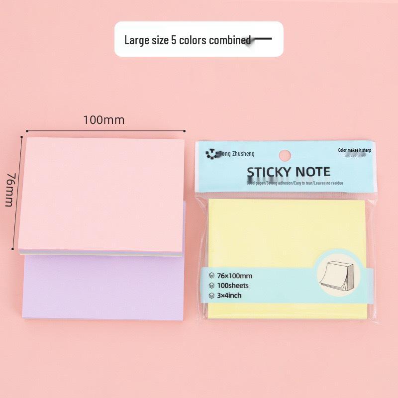 Heart-Shaped Colorful Sticky Notes for Students - Creative Index Memo Pads
