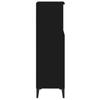 Bathroom Cabinet Black 30x30x100 cm Particleboard