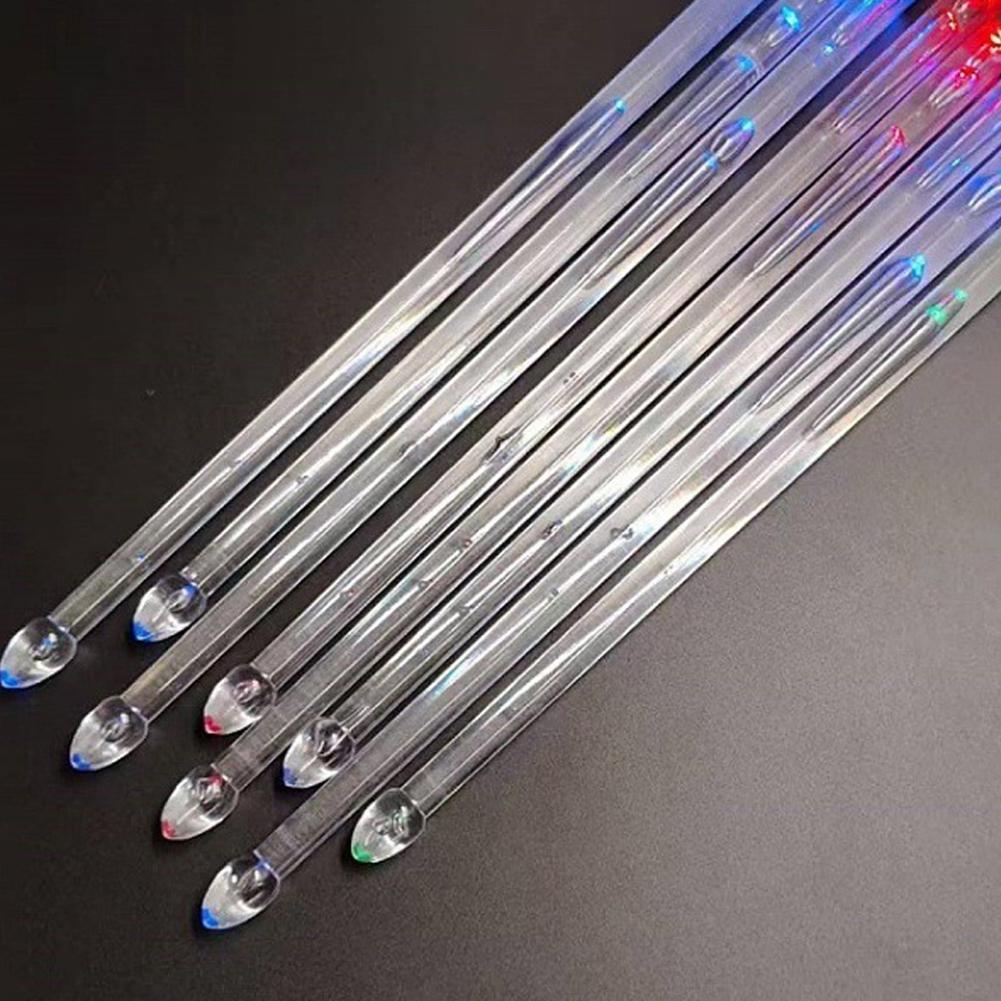 LED Luminous Drum Stick 15 Color Gradient USB Charging With Switch 5A Standard Size Performance Fluorescent Drum Stick